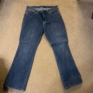 Aura from wrangler jeans. Bootcut